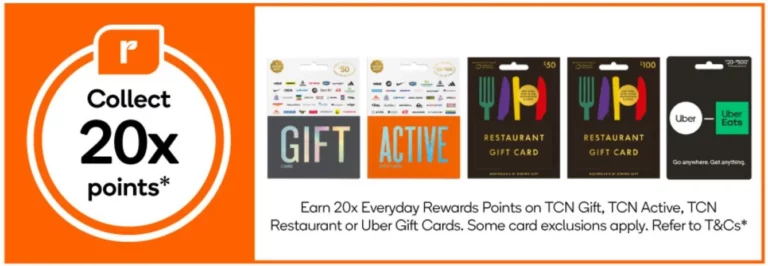 20x Everyday Rewards Gift Card Card Offer (20th March 2024 - 26th March 2024)